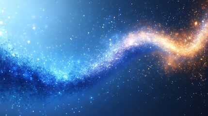 Fototapeta premium Celestial Sparkles A Twirling Cosmic River Of Light