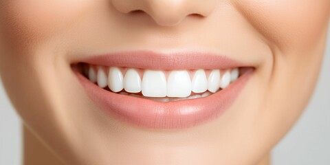 Fototapeta premium Woman with a white smile
