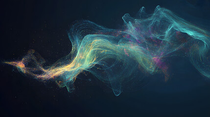 Naklejka premium Abstract Digital Backgrounds – Vibrant Gradients, Ethereal Waves, and Sparkling Light Effects for Branding and Design