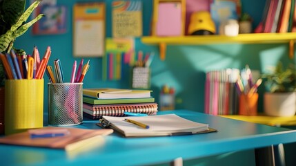 Colorful Back to School Supplies for Students