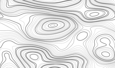 Abstract black and white wavy topography map background. Topography relief and topographic map wave line background.	

