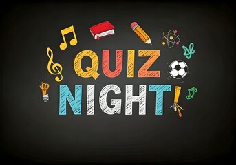 Quiz Night Sign - Symbols / Icons