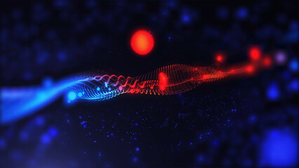 Soothing virtual light waves background, creates a positive creative atmosphere

