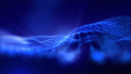 Soothing virtual light waves background, creates a positive creative atmosphere
