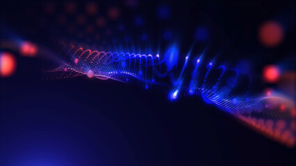 Soothing virtual light waves background, creates a positive creative atmosphere
