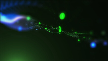 Soothing virtual light waves background, creates a positive creative atmosphere
