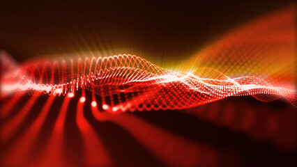 Soothing virtual light waves background, creates a positive creative atmosphere
