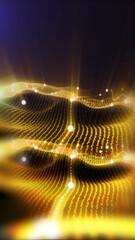 Soothing virtual light waves background, creates a positive creative atmosphere
