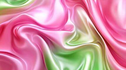 Obraz premium Soft Green and Pink Gradient Fabric Texture