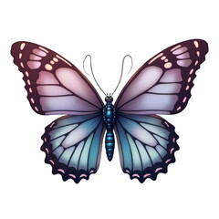 Obraz premium A delicate, winged creature with vibrant colors and intricate patterns