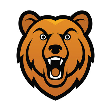 

A fierce and bold logo featuring a grizzly bear's head seamlessly merged with a lion's mane, symbolizing strength, power, and dominance in a captivating, dynamic design.