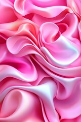 Obraz premium Soft Pink 3D Fabric Background without Patterns