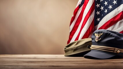 Veterans Day banner with empty space Without Text, Luxury background