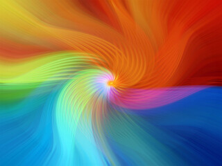 Obraz premium Vibrant abstract background with colorful swirling patterns, blending vivid red, pink, blue, and yellow hues. Perfect for modern art, design projects, or digital creativity