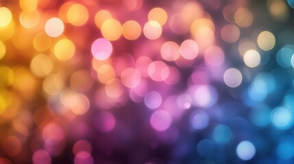 Fototapeta premium Vibrant and Colorful Bokeh Background with Soft Focus Effect, Ideal for Artistic and Creative Projects, Capturing the Essence of Light and Color Harmony