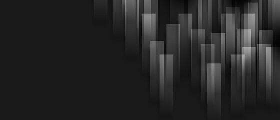Fototapeta premium Abstract technology vertical overlap geometric squares shape