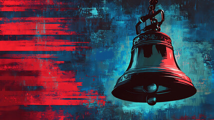 Freedom bell symbolizing equality in america vibrant artwork digital medium artistic environment