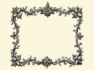 Black Frame vector design art