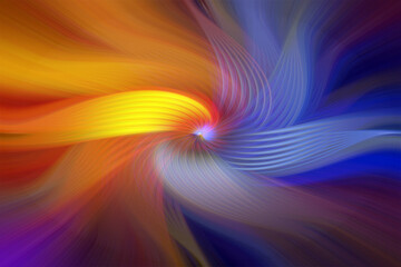 Vibrant abstract background with colorful swirling patterns, blending vivid red, pink, blue, and yellow hues. Perfect for modern art, design projects, or digital creativity