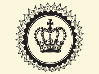 Crown logo vector design