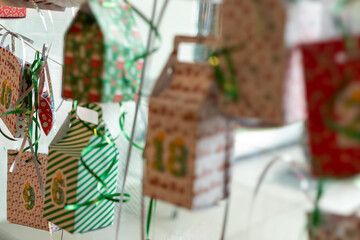 Adorable Christmas Advent Calendar Boxes Hanging