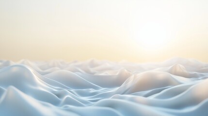 Fototapeta premium Minimalistic white room. Sun rays. Cleanliness. Paradise. Background.