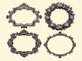 Black Frame vector design art