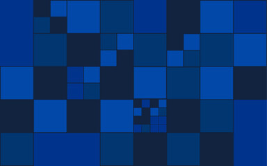 Abstract blue background polygonal tech modern square shape vector background illustration