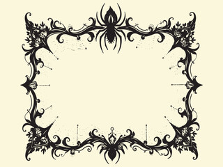 Black Ornate Frame vector & graphic 