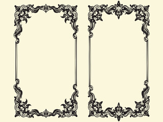 Black Ornate Frame vector & graphic 