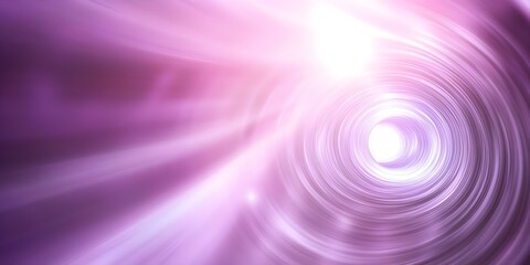 Obraz premium A swirling, purple-tinted tunnel or vortex with bright light at the end, creating a sense of depth and motion. Concept Purple-Tinted Vortex, Swirling Motion, Depth Perception, Bright Light Focus