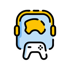 Minimalist Gaming Controller Vector Graphic