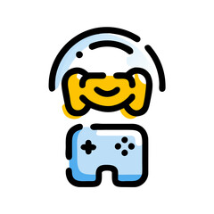 Minimalist Gaming Controller Vector Graphic