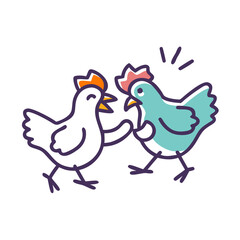 Fun Chicken SVG for Poultry-Themed Graphics
