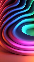 Fototapeta premium colorful abstract background with waves