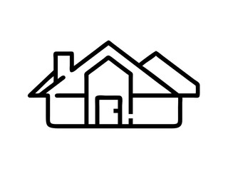 Stylized Home Vector Graphic for Real Estate