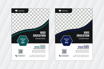 Corporate creative colorful business flyer template design set, abstract business flyer, vector template design or business flyer template design.