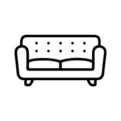 Stylized Sofa Vector Graphic for Interior Design