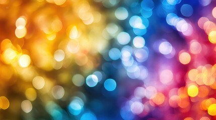 Fototapeta premium Vibrant Abstract Background with Colorful Bokeh Lights Creating a Dreamy Atmosphere for Festive or Creative Projects