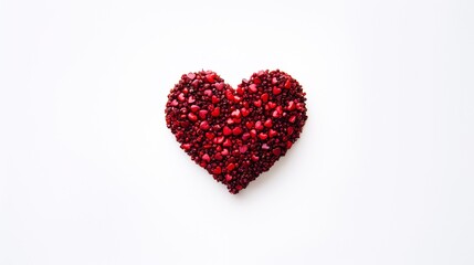 Obraz premium Heart on white background. Love. Valentine's day. Abstract background.