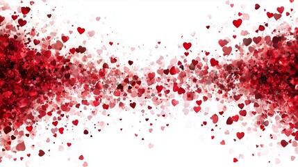 Fototapeta premium Heart on white background. Love. Valentine's day. Abstract background.