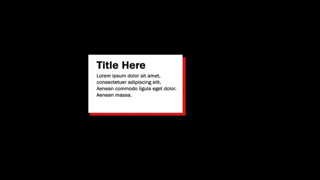 Title & Description Generic Lower Third