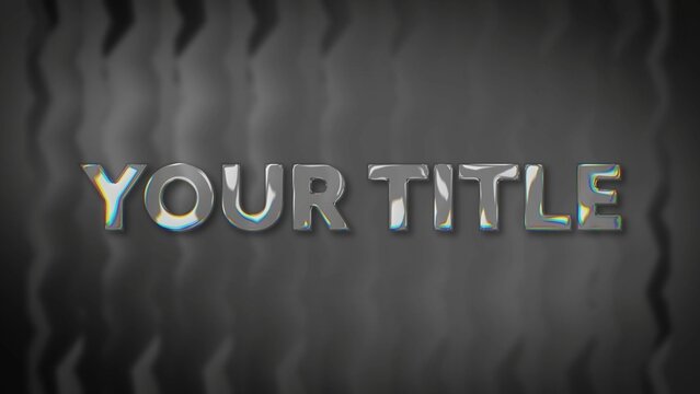 Transparent Glass Reflective Text & Title Intro