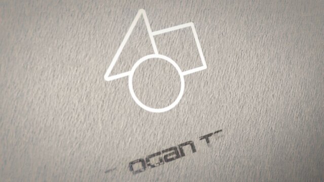 Paper Textured Glitchy Matrix Style Logo Reveal