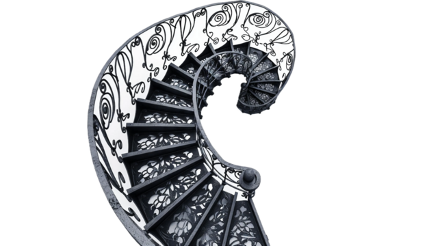 Regal Iron Steps on white background PNG.