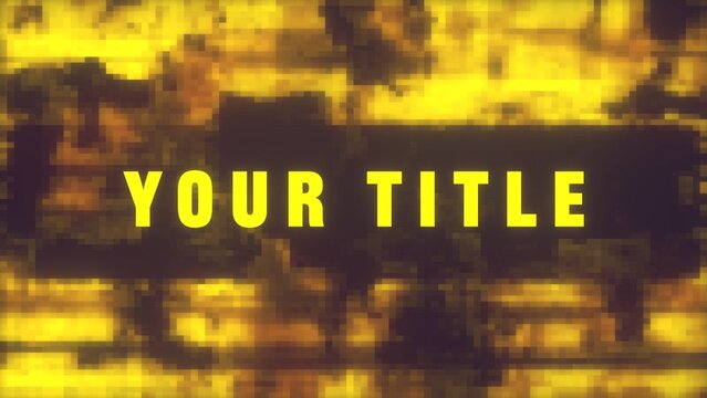 Duotone Grunge Distorted Text & Title Intro