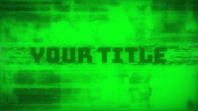 Epic Distorted Glitch Title Intro
