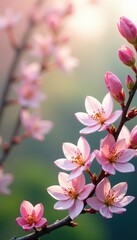 Delicate blooming flowers against a spring backdrop , petal, nature, springtime