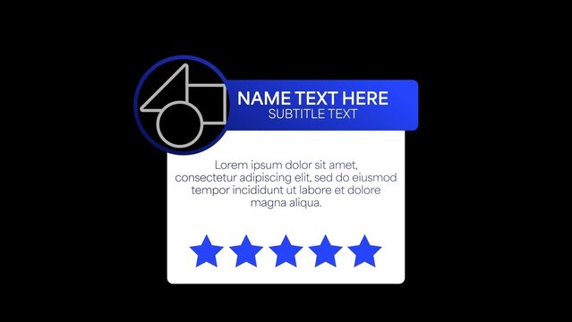 Universal Testimonial Review With Stars, Image & Description