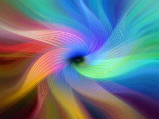 Vibrant abstract background with colorful swirling patterns, blending vivid red, pink, blue, and yellow hues. Perfect for modern art, design projects, or digital creativity